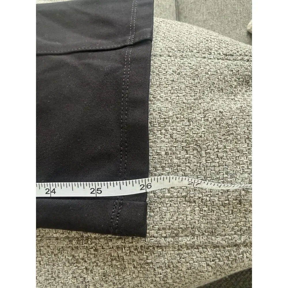 Tory Burch Womens Black Slim Crop Pants Size Medium, 26